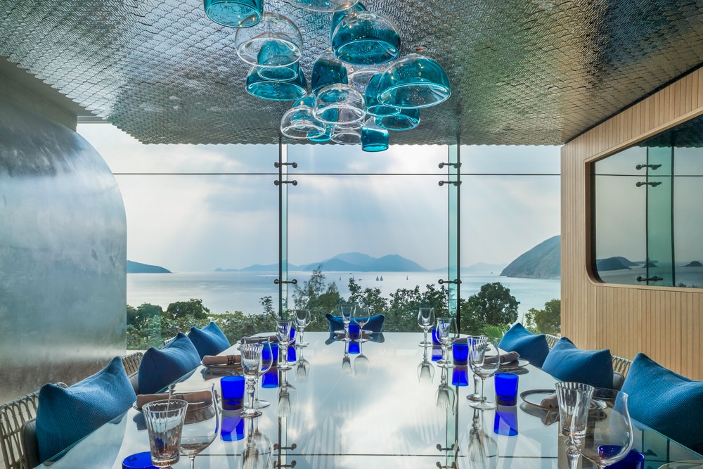 The Ocean interior dining room with sea view